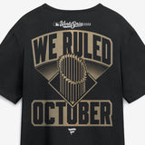 ワールドシリーズ優勝記念ロッカールームモデル 海外取寄 ミルウォーキー ブルワーズ Tシャツ 2026 WORLD SERIES CHAMPIONS LOCKER ROOM T-SHIRT BLACK