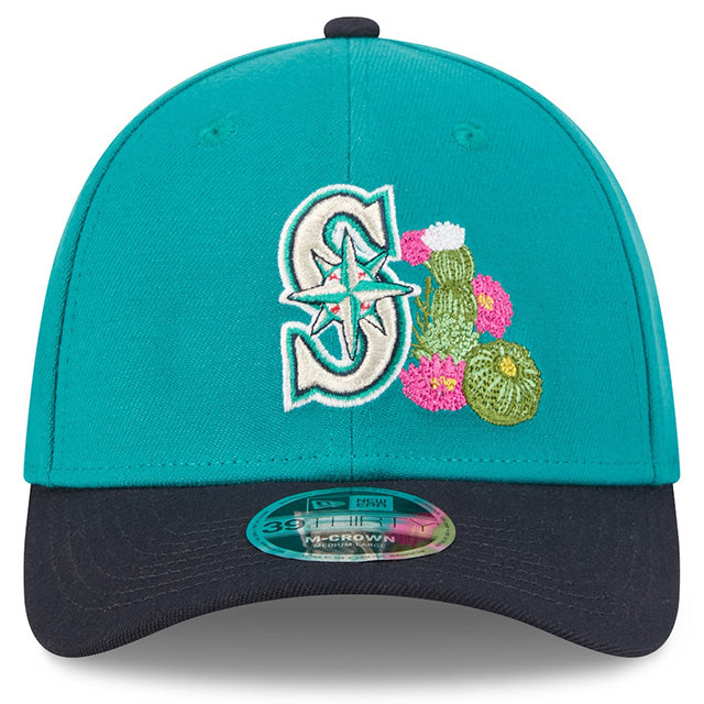 ニューエラ キャップ 海外取寄 39THIRTY M-CROWN シアトル マリナーズ 2026 MLB SPRING TRAINING FLEX FIT CAP TEAL NAVY