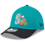 ニューエラ キャップ 海外取寄 39THIRTY M-CROWN シアトル マリナーズ 2026 MLB SPRING TRAINING FLEX FIT CAP TEAL NAVY