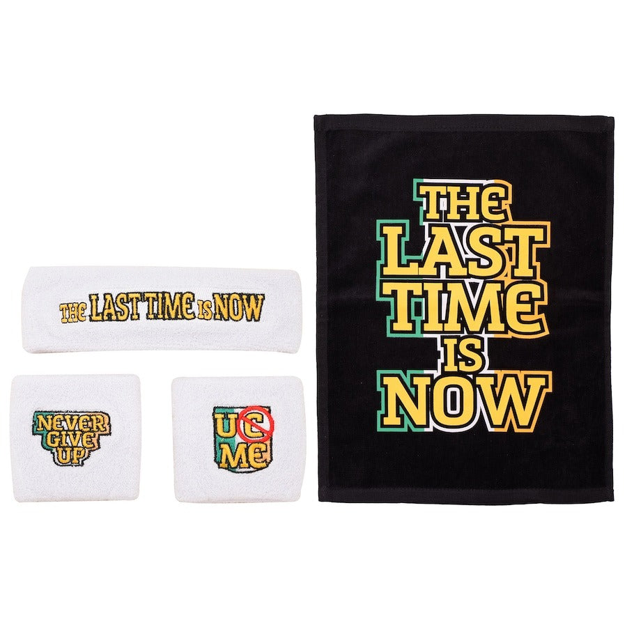 ジョン シナモデル 海外取寄 WWE AUTHENTIC FAREWELL TOUR 2025 DUBLIN SWEATBAND&TOWEL BLACK WHITE