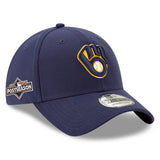 海外取寄 2025 ポストシーズンモデル ニューエラ キャップ 39THIRTY ミルウォーキーブルワーズ MLB POSTSEASON FLEX FIT CAP NAVY