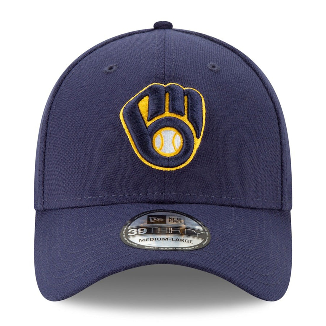 海外取寄 2025 ポストシーズンモデル ニューエラ キャップ 39THIRTY ミルウォーキーブルワーズ MLB POSTSEASON FLEX FIT CAP NAVY