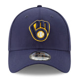 海外取寄 2025 ポストシーズンモデル ニューエラ キャップ 39THIRTY ミルウォーキーブルワーズ MLB POSTSEASON FLEX FIT CAP NAVY
