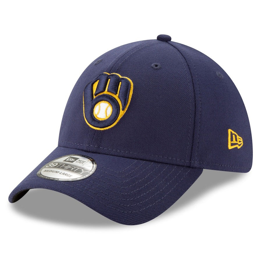 海外取寄 2025 ポストシーズンモデル ニューエラ キャップ 39THIRTY ミルウォーキーブルワーズ MLB POSTSEASON FLEX FIT CAP NAVY