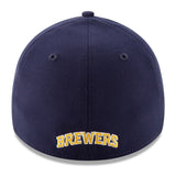 海外取寄 2025 ポストシーズンモデル ニューエラ キャップ 39THIRTY ミルウォーキーブルワーズ MLB POSTSEASON FLEX FIT CAP NAVY