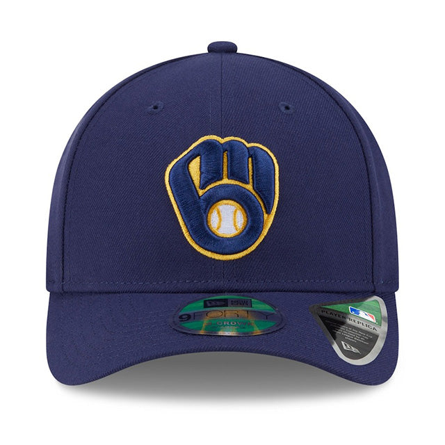 海外取寄 2025 ポストシーズンモデル ニューエラ キャップ 9FORTY M-CROWN ミルウォーキーブルワーズ MLB POSTSEASON SNAPBACK CAP NAVY