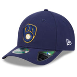 海外取寄 2025 ポストシーズンモデル ニューエラ キャップ 9FORTY M-CROWN ミルウォーキーブルワーズ MLB POSTSEASON SNAPBACK CAP NAVY