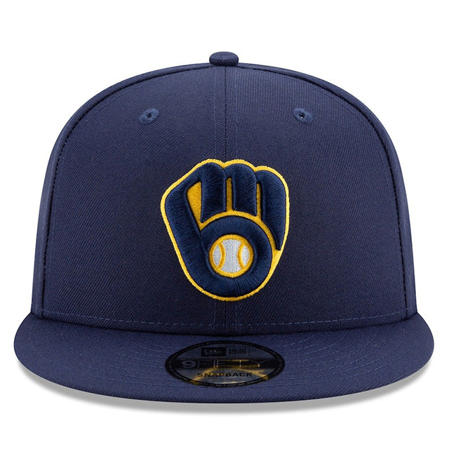 海外取寄 2025 ポストシーズンモデル ニューエラ キャップ 9FIFTY ミルウォーキーブルワーズ MLB POSTSEASON SNAPBACK CAP NAVY