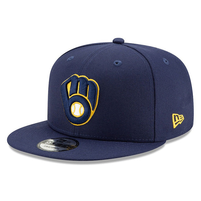 海外取寄 2025 ポストシーズンモデル ニューエラ キャップ 9FIFTY ミルウォーキーブルワーズ MLB POSTSEASON SNAPBACK CAP NAVY