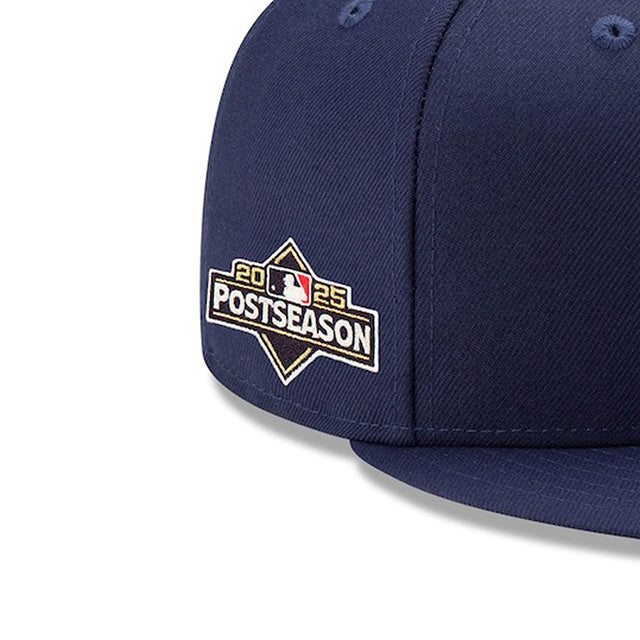 海外取寄 2025 ポストシーズンモデル ニューエラ キャップ 9FIFTY ミルウォーキーブルワーズ MLB POSTSEASON SNAPBACK CAP NAVY