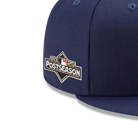 海外取寄 2025 ポストシーズンモデル ニューエラ キャップ 9FIFTY ミルウォーキーブルワーズ MLB POSTSEASON SNAPBACK CAP NAVY