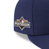 海外取寄 2025 ポストシーズンモデル ニューエラ キャップ LP 59FIFTY ミルウォーキーブルワーズ MLB POSTSEASON AUTHENTIC COLLECTION LOW PROFILE FITTED CAP NAVY
