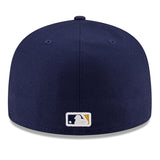 海外取寄 2025 ポストシーズンモデル ニューエラ キャップ 59FIFTY ミルウォーキーブルワーズ MLB POSTSEASON AUTHENTIC COLLECTION FITTED CAP YELLOW