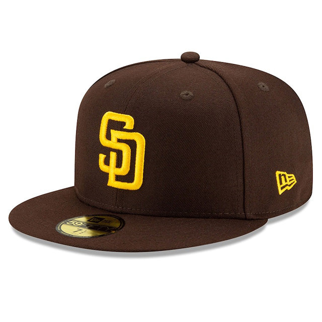 海外取寄 2025 ポストシーズンモデル ニューエラ キャップ 59FIFTY サンディエゴ パドレス MLB POSTSEASON AUTHENTIC COLLECTION FITTED CAP BROWN