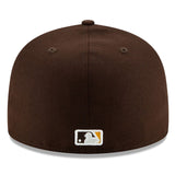 海外取寄 2025 ポストシーズンモデル ニューエラ キャップ 59FIFTY サンディエゴ パドレス MLB POSTSEASON AUTHENTIC COLLECTION FITTED CAP BROWN