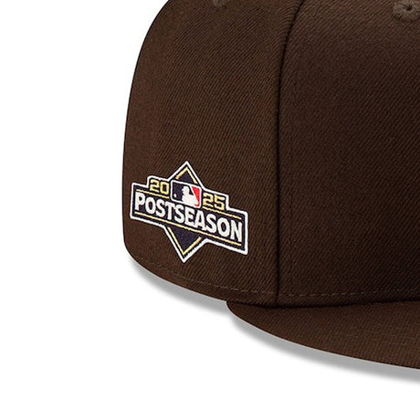 海外取寄 2025 ポストシーズンモデル ニューエラ キャップ 59FIFTY サンディエゴ パドレス MLB POSTSEASON AUTHENTIC COLLECTION FITTED CAP BROWN