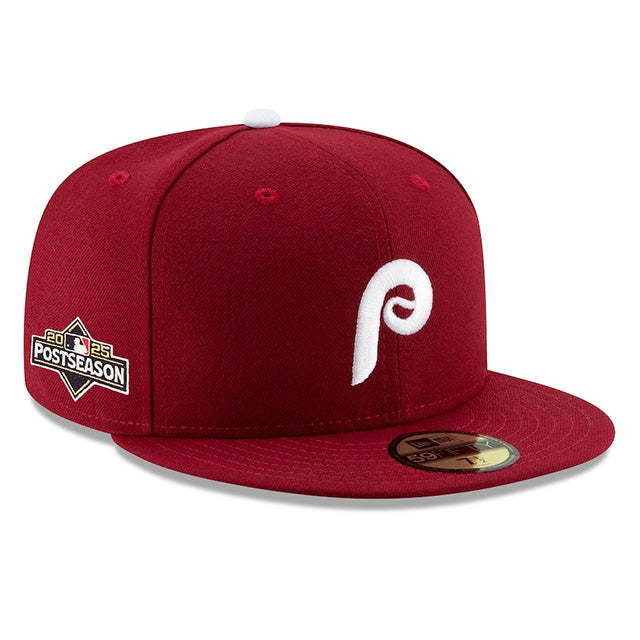 海外取寄 2025 ポストシーズンモデル ニューエラ キャップ 59FIFTY フィラデルフィア フィリーズ MLB POSTSEASON AUTHENTIC COLLECTION FITTED CAP RED