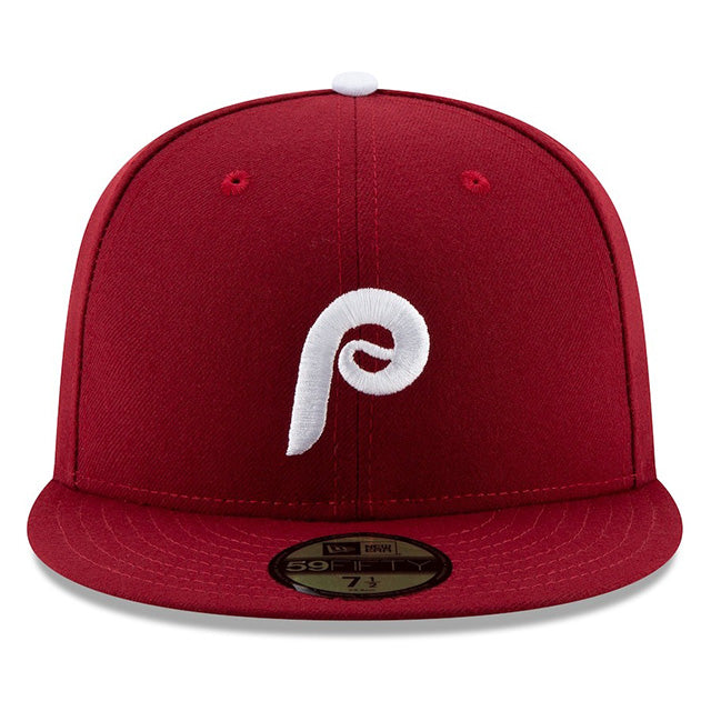 海外取寄 2025 ポストシーズンモデル ニューエラ キャップ 59FIFTY フィラデルフィア フィリーズ MLB POSTSEASON AUTHENTIC COLLECTION FITTED CAP RED