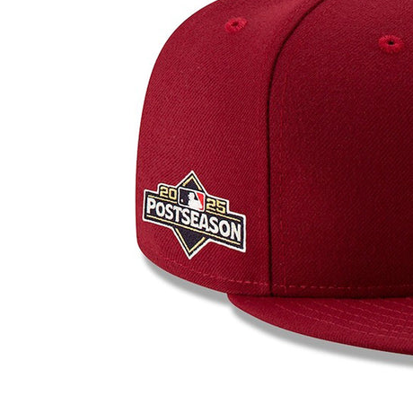 海外取寄 2025 ポストシーズンモデル ニューエラ キャップ 59FIFTY フィラデルフィア フィリーズ MLB POSTSEASON AUTHENTIC COLLECTION FITTED CAP RED