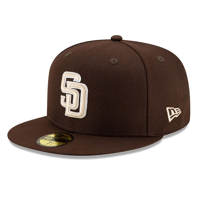 海外取寄 2025 ポストシーズンモデル ニューエラ キャップ 59FIFTY サンディエゴ パドレス MLB POSTSEASON AUTHENTIC COLLECTION FITTED CAP BROWN