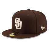 海外取寄 2025 ポストシーズンモデル ニューエラ キャップ 59FIFTY サンディエゴ パドレス MLB POSTSEASON AUTHENTIC COLLECTION FITTED CAP BROWN
