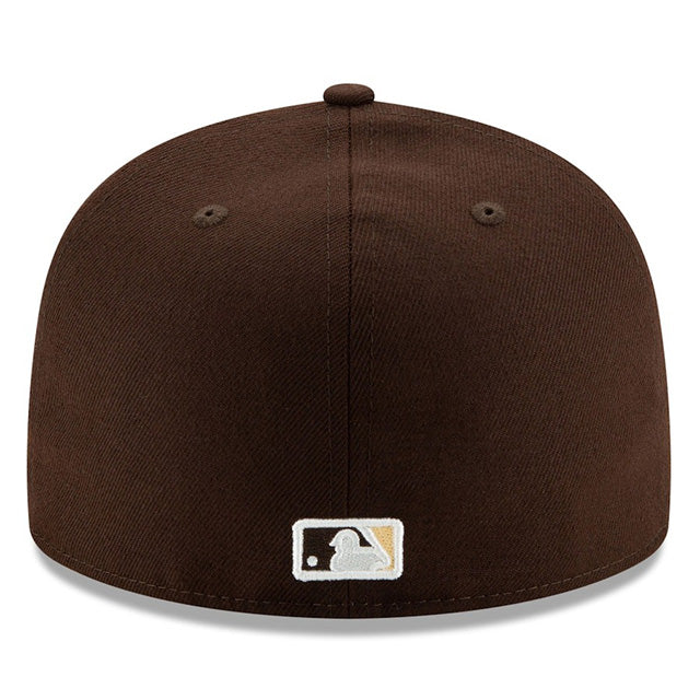 海外取寄 2025 ポストシーズンモデル ニューエラ キャップ 59FIFTY サンディエゴ パドレス MLB POSTSEASON AUTHENTIC COLLECTION FITTED CAP BROWN