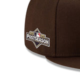 海外取寄 2025 ポストシーズンモデル ニューエラ キャップ 59FIFTY サンディエゴ パドレス MLB POSTSEASON AUTHENTIC COLLECTION FITTED CAP BROWN