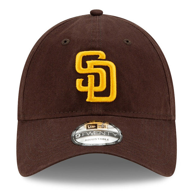 海外取寄 2025 ポストシーズンモデル ニューエラ キャップ 9TWENTY サンディエゴ パドレス MLB POSTSEASON STRAPBACK CAP BROWN