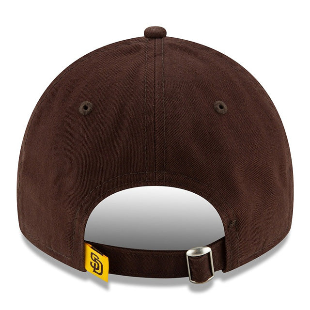 海外取寄 2025 ポストシーズンモデル ニューエラ キャップ 9TWENTY サンディエゴ パドレス MLB POSTSEASON STRAPBACK CAP BROWN