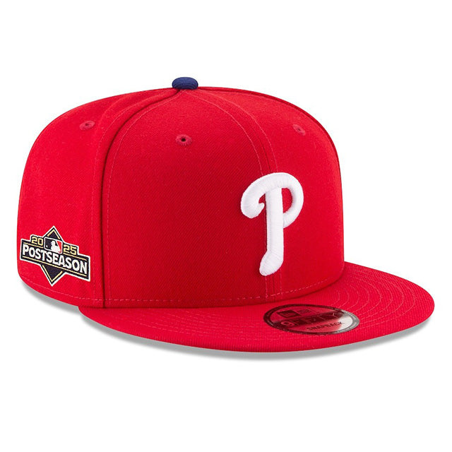 海外取寄 2025 ポストシーズンモデル ニューエラ キャップ 9FIFTY フィラデルフィア フィリーズ MLB POSTSEASON SNAPBACK CAP RED