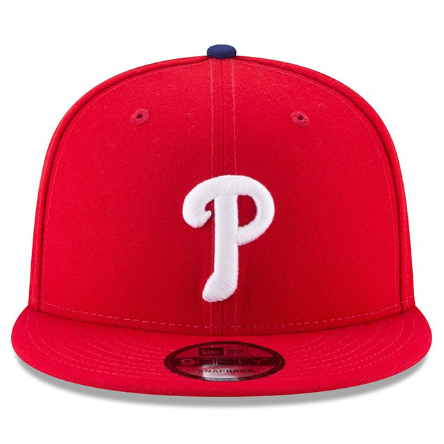 海外取寄 2025 ポストシーズンモデル ニューエラ キャップ 9FIFTY フィラデルフィア フィリーズ MLB POSTSEASON SNAPBACK CAP RED