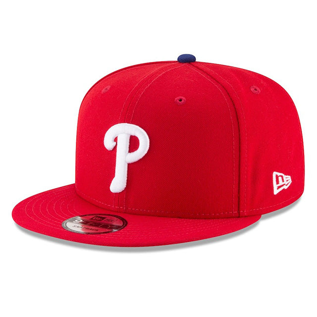 海外取寄 2025 ポストシーズンモデル ニューエラ キャップ 9FIFTY フィラデルフィア フィリーズ MLB POSTSEASON SNAPBACK CAP RED