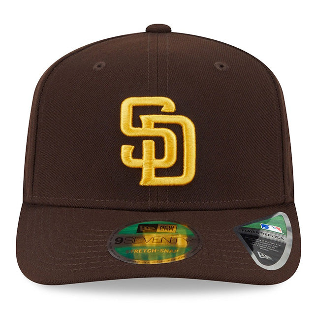 海外取寄 2025 ポストシーズンモデル ニューエラ キャップ 9SEVENTY サンディエゴ パドレス MLB POSTSEASON SNAPBACK CAP BROWN