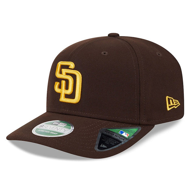 海外取寄 2025 ポストシーズンモデル ニューエラ キャップ 9SEVENTY サンディエゴ パドレス MLB POSTSEASON SNAPBACK CAP BROWN