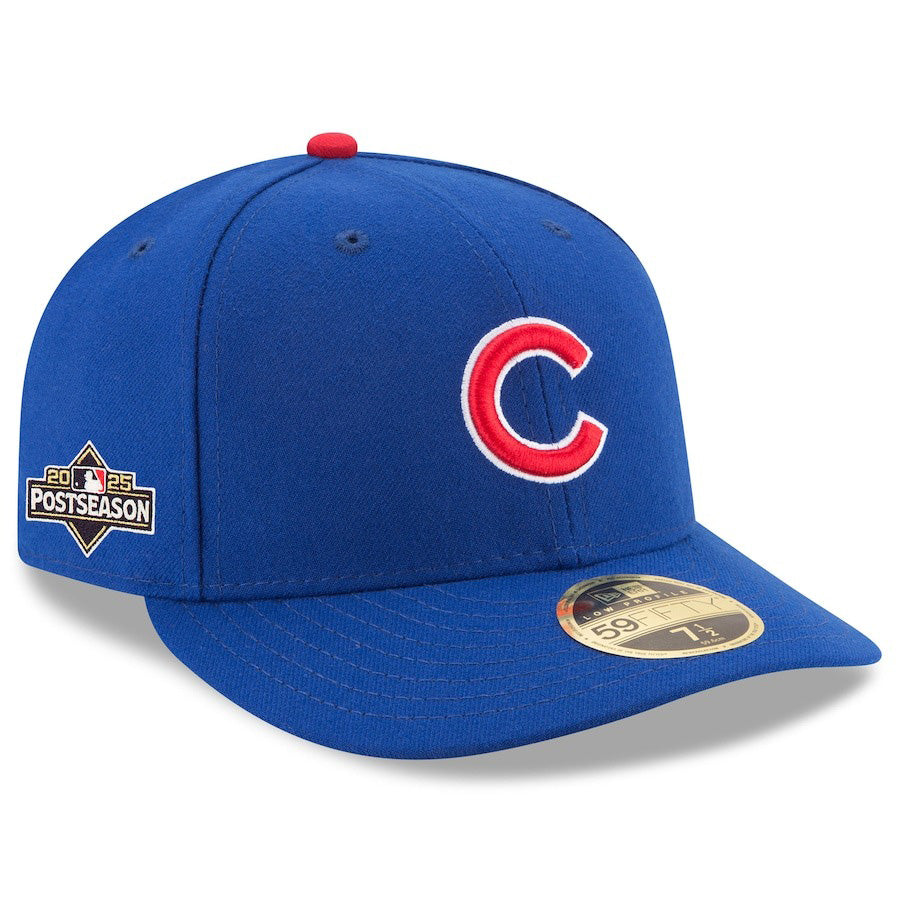 海外取寄 2025 ポストシーズンモデル ニューエラ キャップ LP 59FIFTY シカゴカブス MLB POSTSEASON AUTHENTIC COLLECTION LOW PROFILE FITTED CAP ROYAL