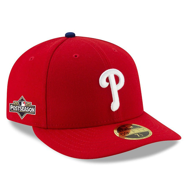 海外取寄 2025 ポストシーズンモデル ニューエラ キャップ LP 59FIFTY フィラデルフィアフィリーズ MLB POSTSEASON AUTHENTIC COLLECTION LOW PROFILE FITTED CAP RED