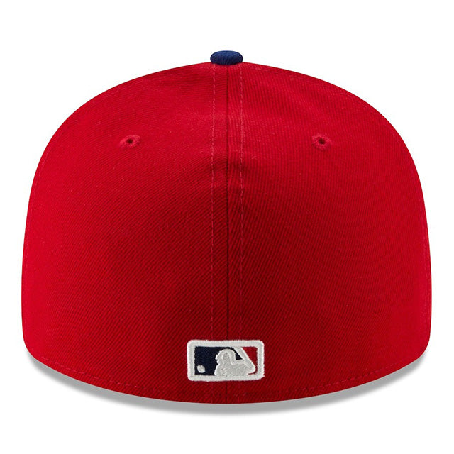 海外取寄 2025 ポストシーズンモデル ニューエラ キャップ LP 59FIFTY フィラデルフィアフィリーズ MLB POSTSEASON AUTHENTIC COLLECTION LOW PROFILE FITTED CAP RED