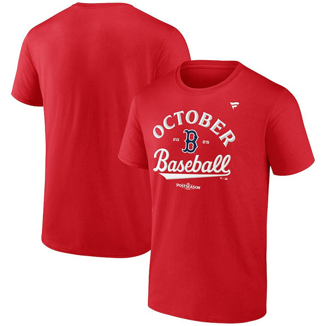2025 ポストシーズンモデル 海外取寄 Tシャツ ボストン レッドソックス MLB 2025 POSTSEASON LOCKER ROOM T-SHIRTS RED FANATICS BRAND BOSTON REDSOX