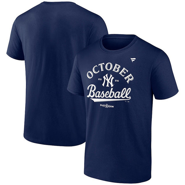 2025 ポストシーズンモデル 海外取寄 Tシャツ ニューヨーク ヤンキース MLB 2025 POSTSEASON LOCKER ROOM T-SHIRTS NAVY FANATICS BRAND NEWYORK YANKEES