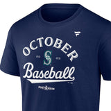 2025 ポストシーズンモデル 海外取寄 Tシャツ シアトル マリナーズ MLB 2025 POSTSEASON LOCKER ROOM T-SHIRTS NAVY FANATICS BRAND SEATTLE MARINERS