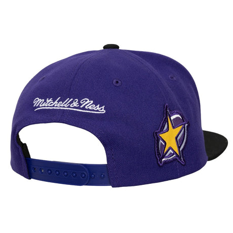 ミッチェル&ネス×ビリーアイリッシュ 海外取寄 ロサンゼルス レイカーズ HARDWOOD CLASSICS PATCH SNAPBACK CAP PURPLE LIMITED EDITION