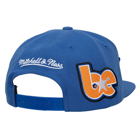 ミッチェル&ネス×ビリーアイリッシュ 海外取寄 ニューヨーク ニックス HARDWOOD CLASSICS PATCH SNAPBACK CAP BLUE LIMITED EDITION