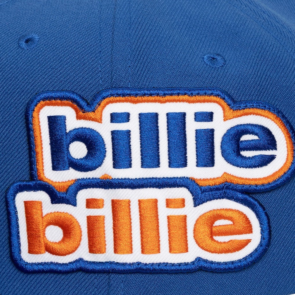 ミッチェル&ネス×ビリーアイリッシュ 海外取寄 ニューヨーク ニックス HARDWOOD CLASSICS PATCH SNAPBACK CAP BLUE LIMITED EDITION