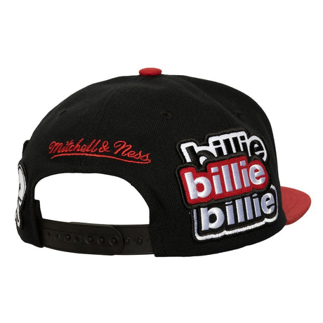 ミッチェル&ネス×ビリーアイリッシュ 海外取寄 フィラデルフィア 76ERS HARDWOOD CLASSICS PATCH SNAPBACK CAP BLACK LIMITED EDITION