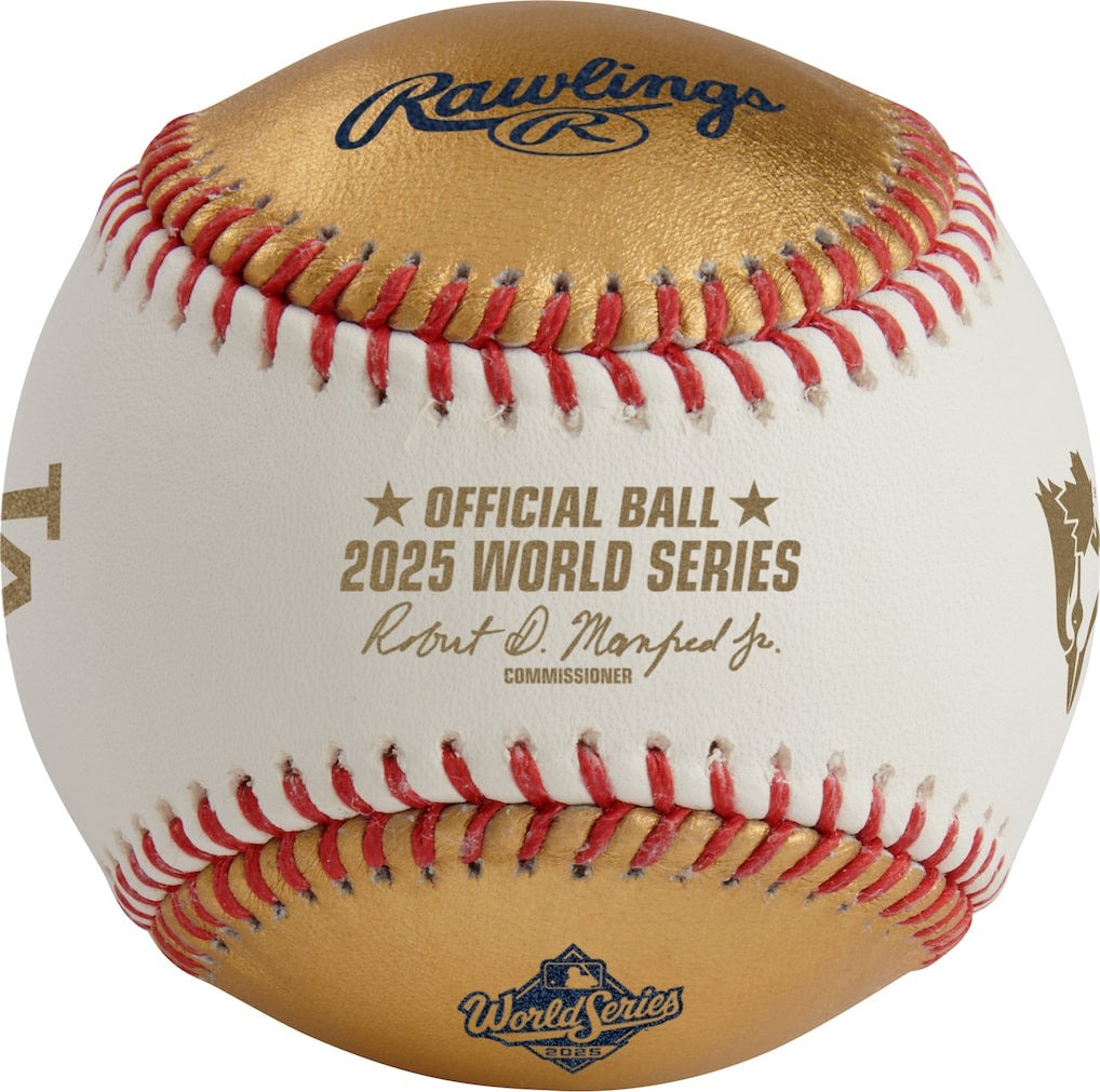 海外取寄 2025 ワールドシリーズモデル 記念ボール ロサンゼルス ドジャース vs トロント ブルージェイズ 2025 MLB WORLD SERIES DUELING TEAM LOGO BASEBALL