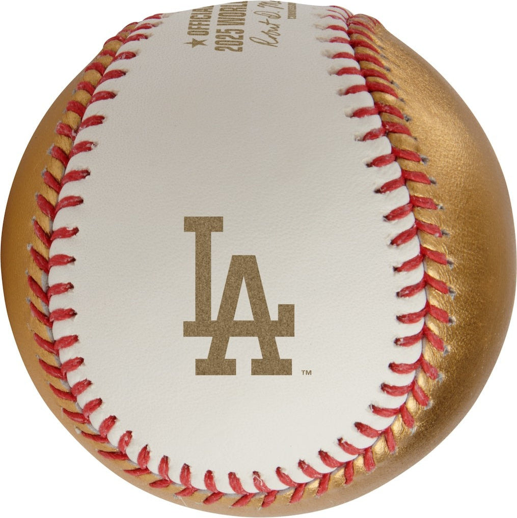 海外取寄 2025 ワールドシリーズモデル 記念ボール ロサンゼルス ドジャース vs トロント ブルージェイズ 2025 MLB WORLD SERIES DUELING TEAM LOGO BASEBALL