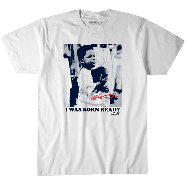 海外取寄 ゲレーロJr.モデル Tシャツ BORN READY T-SHIRT ボーンレディー記念モデル ブルージェイズ WHITE