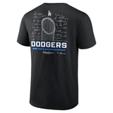 2025 ワールドシリーズチャンピオンモデル 海外取寄 Tシャツ ロサンゼルス ドジャース MLB 2025 WORLD SERIES CHAMPIONS SIGNATURE ROSTER T-SHIRT BLACK