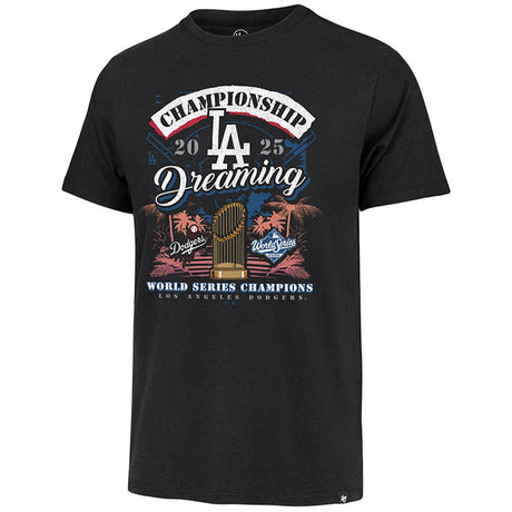 2025 ワールドシリーズチャンピオンモデル 海外取寄 47ブランド Tシャツ ロサンゼルス ドジャース MLB 2025 WORLD SERIES CHAMPIONS DREAMING FRANKLIN T-SHIRT BLACK