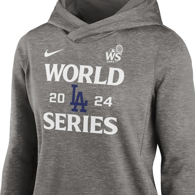 2024 ワールドシリーズモデル 女性用 海外取寄 ナイキ プルオーバーフーディー ロサンゼルス ドジャース WOMEN'S MLB WORLD SERIES AUTHENTIC COLLECTION LEGEND PULL OVER HOODIE HEATHER GRAY